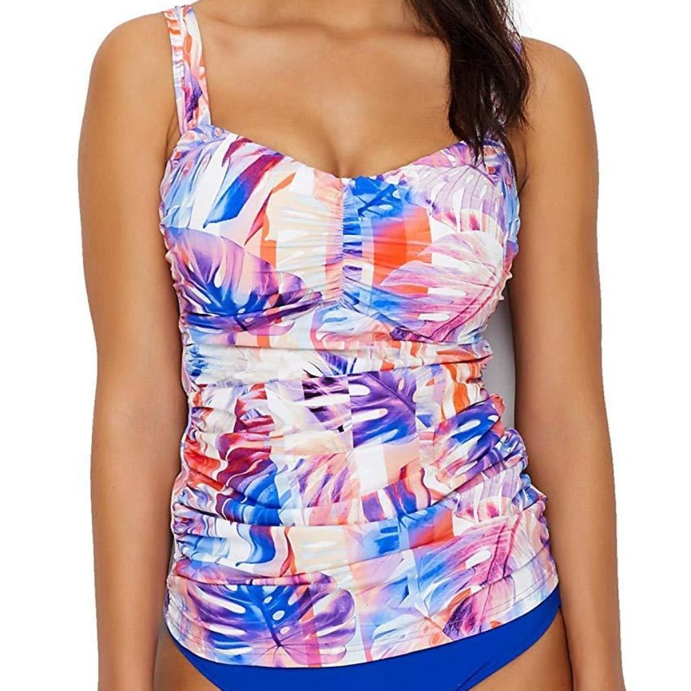 Profile Gottex Sanibel Sweetheart Cup Sized Tankini Top 32D